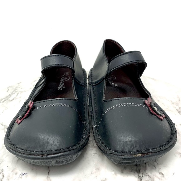 Bonita Flower Embellished Mary Jane Chunky Comfort Platform 7-7.5 Lagenlook - Picture 4 of 14